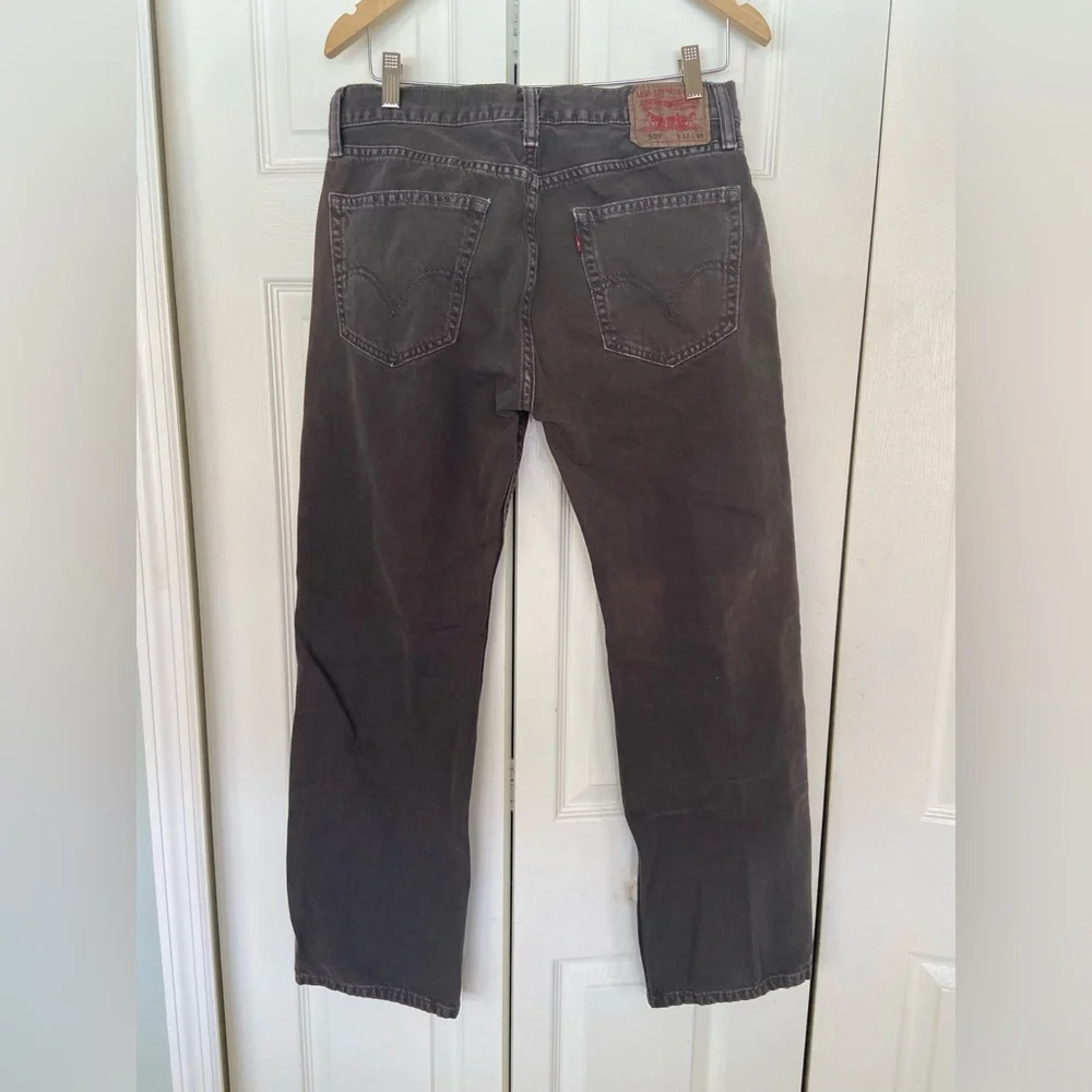 Levi's 505 Straight Fit Men's Jeans in Washed Black